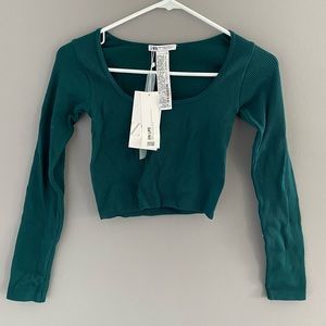 Zara contour crop top